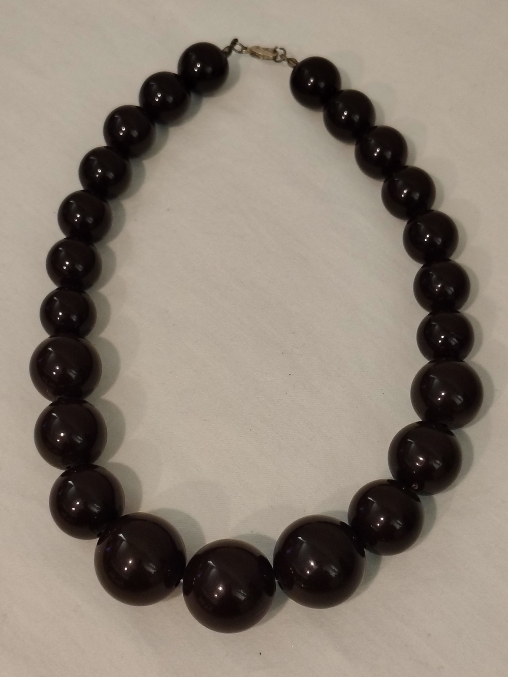 Classic Chocolate Brown Beaded Necklace - Women Jewelry - Picture 3 of 4